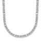 Sterling Silver Cheryl M Rhodium-plated CZ Necklace
