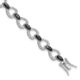 Sterling Silver Cheryl M Rhodium-plated Black & White CZ Bracelet
