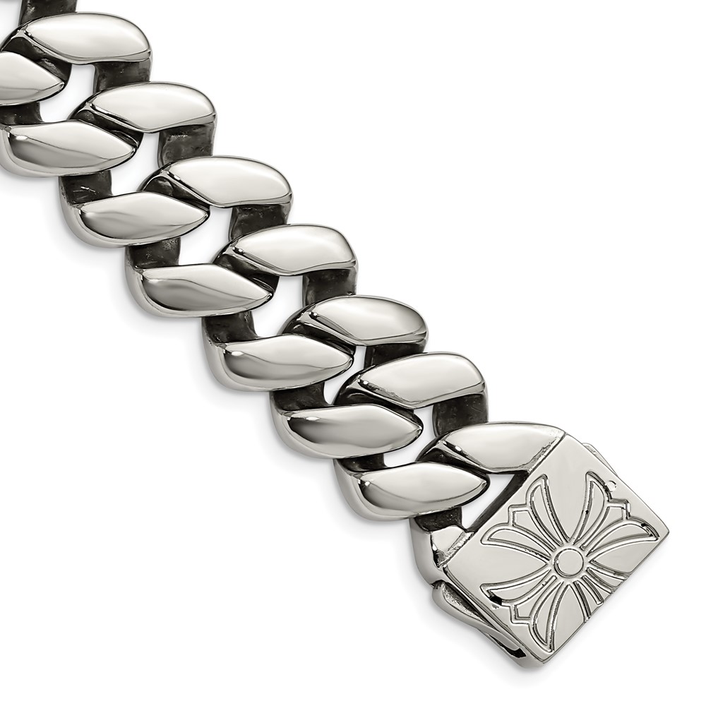 Stainless Steel Polished 9in Bracelet