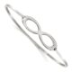 Stainless Steel Polished Infinity Symbol Bangle