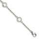 Stainless Steel Polished with Glass 6.5in w/1.25in ext. Bracelet