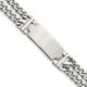 Stainless Steel Polished Adjustable 7.75in w/.5in ext. ID Bracelet