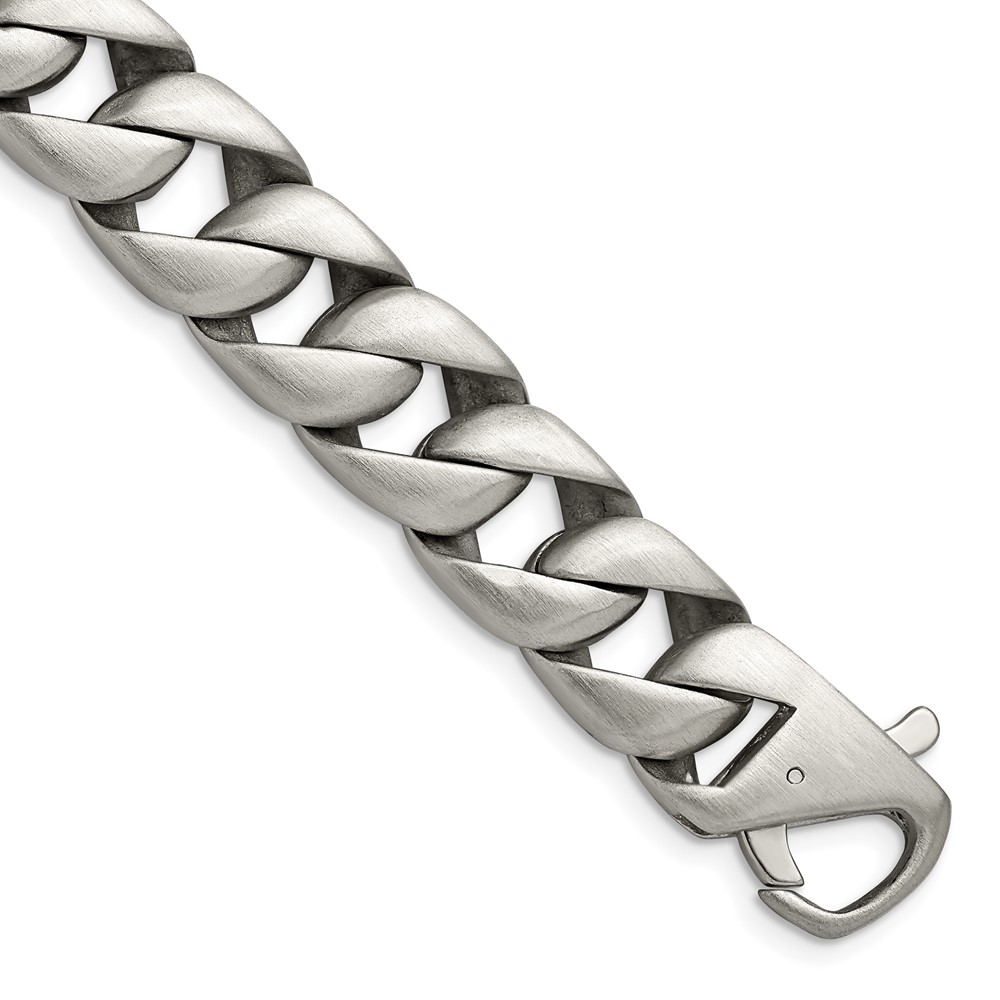 Stainless Steel Brushed 8.5in Bracelet