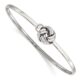 Stainless Steel Polished Love Knot Bangle