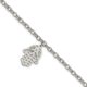 Stainless Steel Polished Chamseh/Hamsa 7in Bracelet