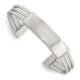 Stainless Steel Polished ID Plate Cuff Bangle