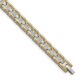 Stainless Steel Polished Yellow IP-plated with CZ 8.5in Bracelet