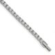 Stainless Steel Polished with CZ 7.5in Tennis Bracelet