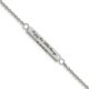 Stainless Steel Polished CZ Enjoy the little things w/ 1.5in ext. Bracelet