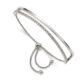 Stainless Steel Polished with Crystals from Swarovski Adjustable Bangle