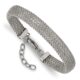 Stainless Steel Polished Mesh 7.5in w/1.25in Bracelet