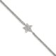 Stainless Steel Polished with CZ Star 6.25in w/2in ext. Bracelet
