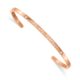 Stainless Steel Polished Rose IP Enamel/Crystal YOU ARE PERFECT Bangle