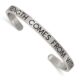 Stainless Steel Brushed STRENGTH COMES… 6mm Cuff Bangle