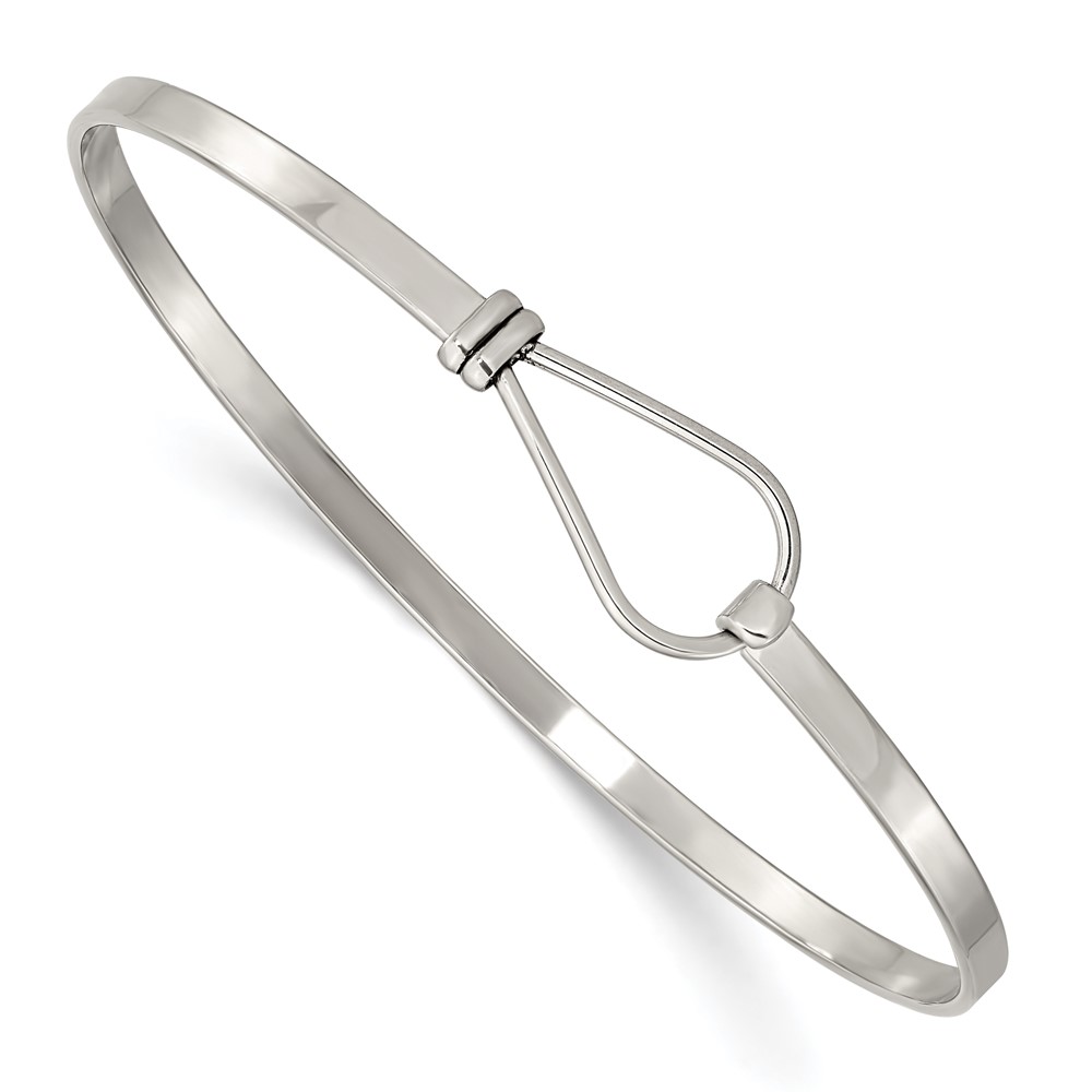 Stainless Steel Polished Flexible 3mm Bangle
