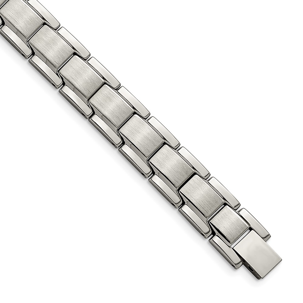 Stainless Steel Brushed and Polished 8.25in Bracelet