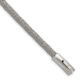 Stainless Steel Brushed and Polished Wire 8.25in Bracelet