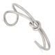 Stainless Steel Polished Knot Cuff Bangle