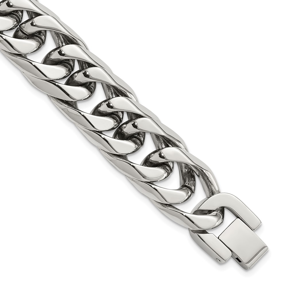 Stainless Steel Polished 8.25in Bracelet