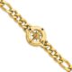 Stainless Steel Polished Yellow IP-plated Compass 8.75 in Bracelet