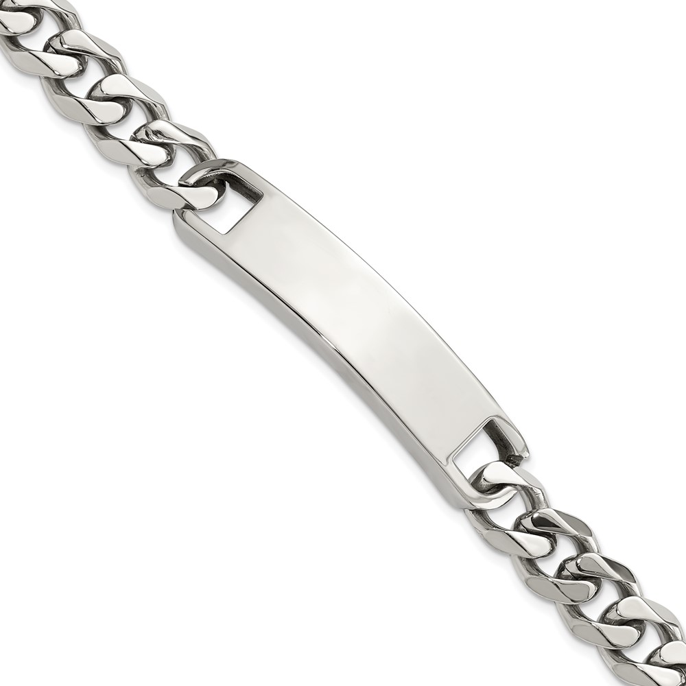 Stainless Steel Polished 8.5in ID Bracelet