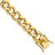 Stainless Steel Polished Yellow IP-plated w/CZ 8in Bracelet