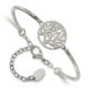 Stainless Steel Polished Tree 5.5in w/2in ext Bracelet