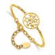 Stainless Steel Polished Yellow IP-plated Stars 5.5in w/2in Bracelet