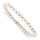 Stainless Steel Polished w/Freshwater Cultured Pearl Stretch Bracelet