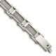 Stainless Steel 8.5in Brushed and Polished Wire Bracelet