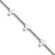 Stainless Steel Polished Crosses on Twisted Wire w/.75in ext. Bracelet