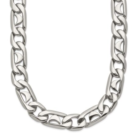 Stainless Steel Polished Fancy Link 24in Necklace