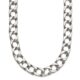 Stainless Steel Polished Square Link 24in Necklace