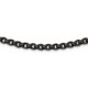 Stainless Steel Brushed Black IP-Plated 24in Link Necklace