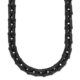 Stainless Steel Polished Black IP-plated 20in Link Necklace