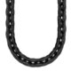 Stainless Steel Polished Black IP-plated 20.5in Link Necklace