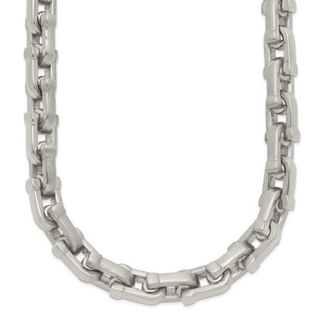 Stainless Steel Brushed and Polished 24in Necklace