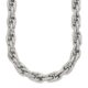 Stainless Steel Polished and Textured 24in Fancy Rope Chain