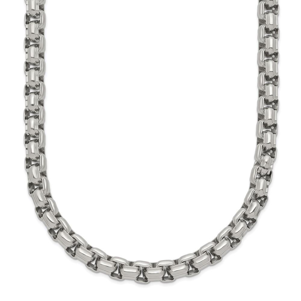 Stainless Steel Polished 24in Fancy Box Chain