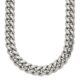 Stainless Steel Polished 24in Curb Chain Necklace