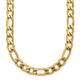 Stainless Steel Polished Yellow IP-plated 7.50mm Figaro 23.5in Necklace